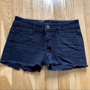 Black Jean Shorts